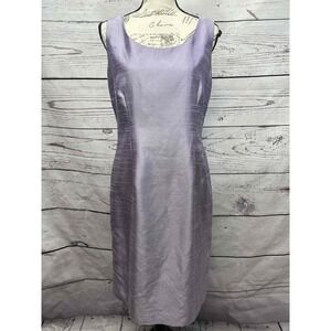 Coldwater Creek Purple Sleeveless Lined Dress Round‎ Neck Size 12